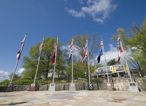 Flags Of The Seven States Which Can Be Seen From Rock City
