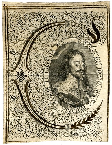 Bust portrait of Charles I in state robes