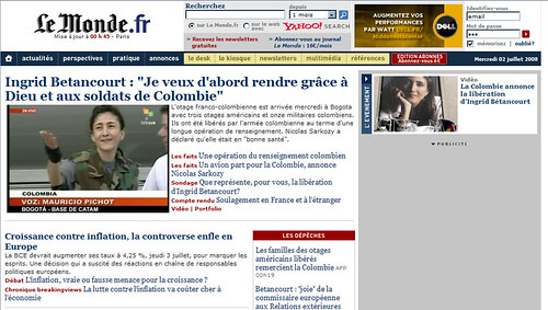 Libre Íngrid Betancourt - Le Monde (FRA)