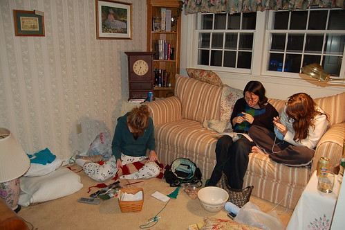 Crochet/Knit Night at the Mustone's