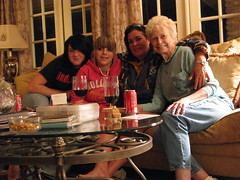 The ladies pose for a pic at Miss Hazel's place, Slidell, Louisiana, USA