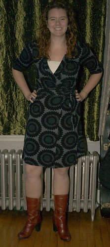 My New Wrap Dress and New Boots