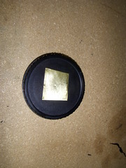 Cap with Brass Shim in Place