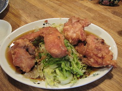 四川料理・駱駝　鶏の唐揚げネギソース