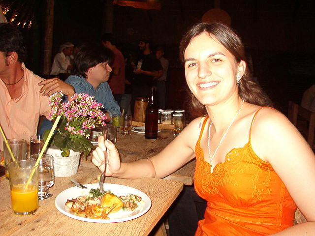 Sylvia in the dinner of the conference