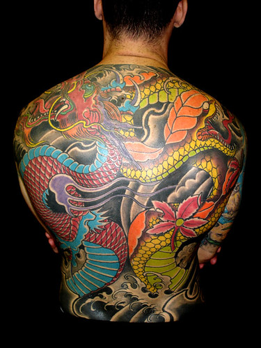 japanese mask tattoos. Japanese Dragon and