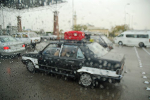 Cairo, Taxi, Rain