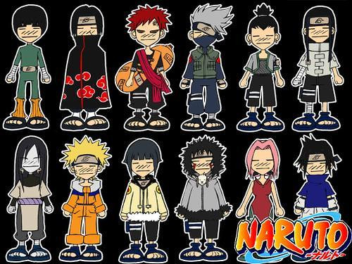 pictures of naruto characters. Chibi Naruto Characters