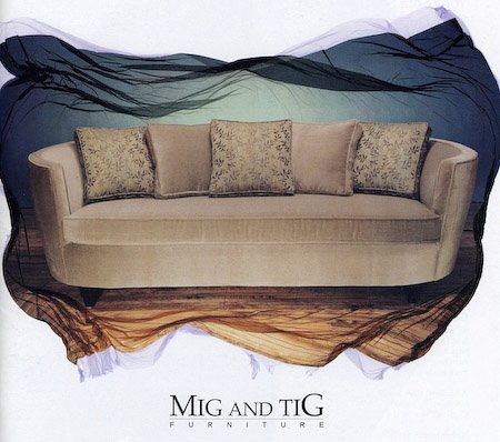 Modern Sofa at Mig and Tig Cover Catalogue Shot