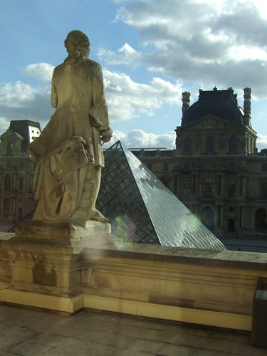 Louvre looking out of upper floor