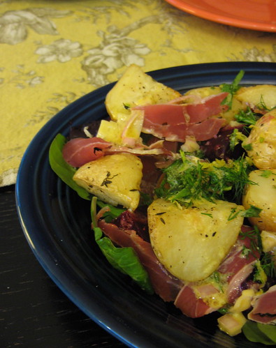 Beet, Potato and Prosciutto Salad