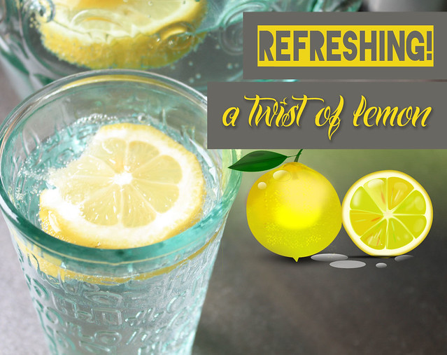 summer drink - lemon water
