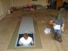 Installation of a Flatsafe.com tornado shelter
