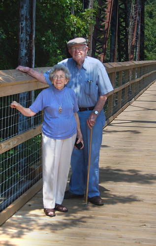 Mom and Dad on Peak Bridge
