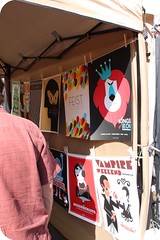 Cool poster booth at Renegade Craft Fair
