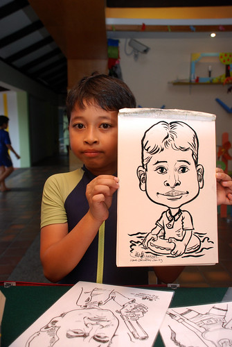 Caricature live sketching for Costa Sands Resort Pasir Ris Day 1 - 9
