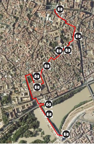 A possible route of the Nabis in his walk Córdoba