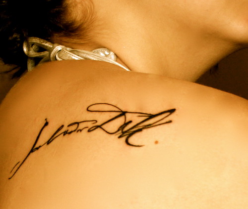 Signature tattoos Salvador Dali