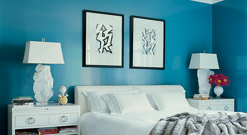 bedroom colors blue. Turquoise lue + white edroom