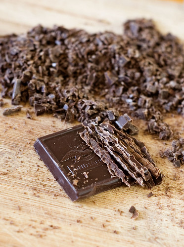 dobos torte - chopped chocolate