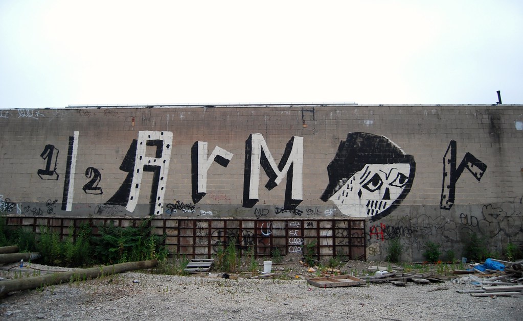 Half Armor Graffiti Roller - Brooklyn, New York. 