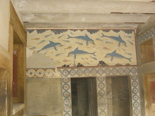 famous dolphins fresco