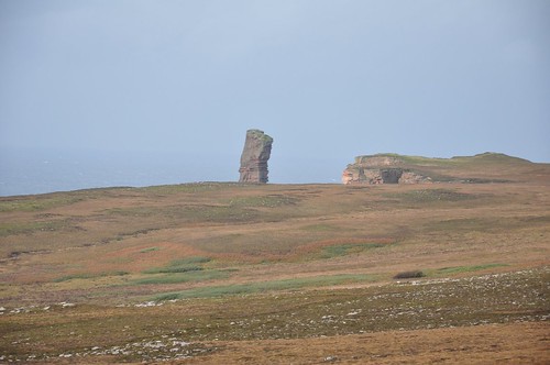 The Old Man of Hoy standing tall above the headland