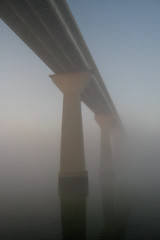 Foggy Solomons Island Bridge 1