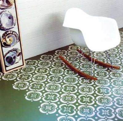 painted floor pattern