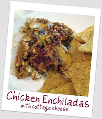 Chicken Enchiladas with Cottage Cheese