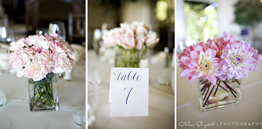 wedding centerpieces romantic white and light pink flowers