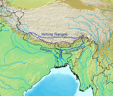 Brahmaputrarivermap