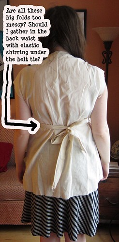 Vintage McCall's 5921 Maternity Dress Muslin in Progress