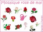Mosaique Rose de Mai