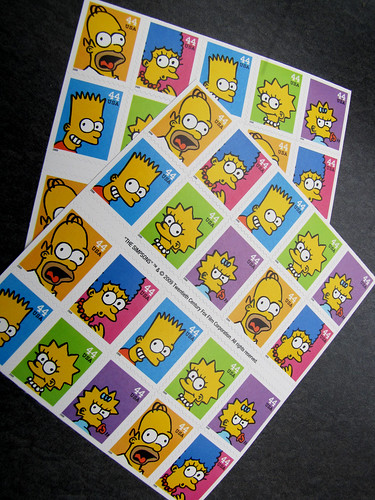 The Simpsons Stamps