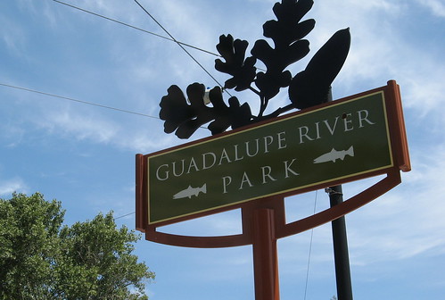 Guadalupe River Park sign by busybeingborn from Flickr