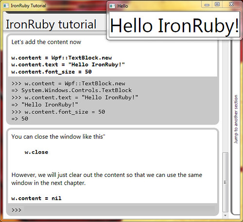 IronRuby example - Tutorial