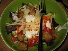 DInner - falafel salad