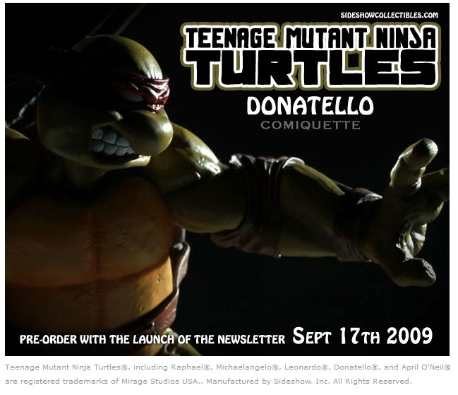 "Donatello Comiquette" - Teenage Mutant Ninja Turtles by Sideshow :: Peek   (( 2009 - 2010 ))