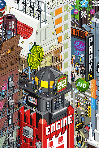 wallpaper new york. New York - Eboy iPhone