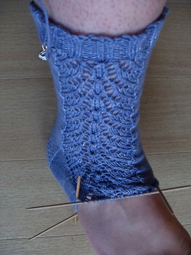 Bluerose socks WIP