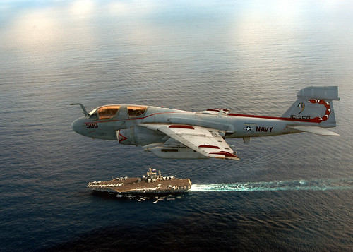 フリー画像|航空機/飛行機|軍用機|電子戦機|EA-6Bプラウラー|EA-6BProwler|フリー素材|