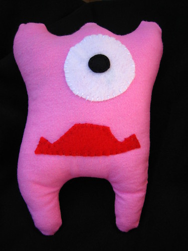 Pink softie monster - cheekypoet
