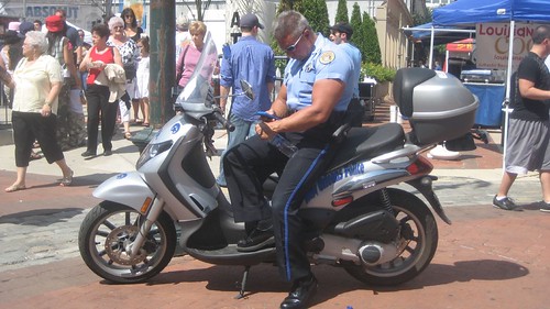 Policeman on iPhone
