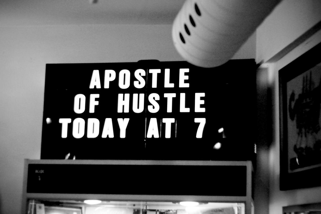 Apostle of Hustle—June 16 @ Criminal Records
