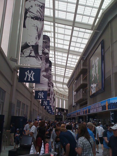 Yankee Stadium is very shiny and new. It certainly looks like a lot of money was spent.