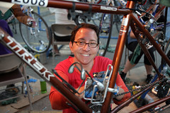 Detailing bikes at Cycle Oregon