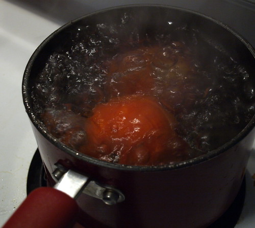 boiling tomatoes