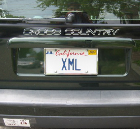 XML car license plate