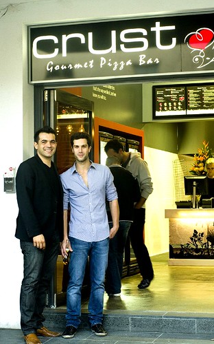 Costa Anastasiadis at Crust Gourmet Pizza Bar Opening night by you.